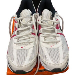 Nike Air Max Moto+ 8 Men's 10 Women' 11 NEW White/Red mesh running shoe fitsole2